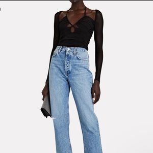 self portrait cut out jersey top